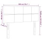 vidaXL LED Kopfteil Hellgrau 100x5x78/88 cm Stoff vidaXL LED Kopfteil Hellgrau 100x5x78/88 cm Stoff