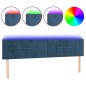 vidaXL LED Kopfteil Dunkelblau 180x5x78/88 cm Samt vidaXL LED Kopfteil Dunkelblau 180x5x78/88 cm Samt