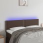 vidaXL LED Kopfteil Braun 144x5x78/88 cm Kunstleder vidaXL LED Kopfteil Braun 144x5x78/88 cm Kunstleder