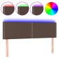 vidaXL LED Kopfteil Braun 144x5x78/88 cm Kunstleder vidaXL LED Kopfteil Braun 144x5x78/88 cm Kunstleder