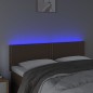 vidaXL LED Kopfteil Braun 144x5x78/88 cm Kunstleder vidaXL LED Kopfteil Braun 144x5x78/88 cm Kunstleder