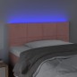vidaXL LED Kopfteil Rosa 100x5x78/88 cm Samt vidaXL LED Kopfteil Rosa 100x5x78/88 cm Samt