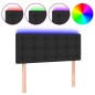 vidaXL LED Kopfteil Schwarz 80x5x78/88 cm Kunstleder vidaXL LED Kopfteil Schwarz 80x5x78/88 cm Kunstleder