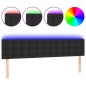 vidaXL LED Kopfteil Schwarz 160x5x78/88 cm Kunstleder vidaXL LED Kopfteil Schwarz 160x5x78/88 cm Kunstleder