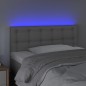 vidaXL LED Kopfteil Grau 80x5x78/88 cm Kunstleder