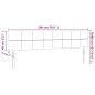 vidaXL LED Kopfteil Schwarz 180x5x78/88 cm Stoff vidaXL LED Kopfteil Schwarz 180x5x78/88 cm Stoff