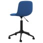 Esszimmerstühle 2 Stk. Drehbar Blau Samt Esszimmerstühle 2 Stk. Drehbar Blau Samt