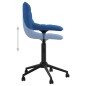 Esszimmerstühle 2 Stk. Drehbar Blau Samt Esszimmerstühle 2 Stk. Drehbar Blau Samt