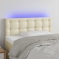 vidaXL LED Kopfteil Creme 90x5x78/88 cm Kunstleder vidaXL LED Kopfteil Creme 90x5x78/88 cm Kunstleder
