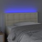 vidaXL LED Kopfteil Creme 90x5x78/88 cm Kunstleder vidaXL LED Kopfteil Creme 90x5x78/88 cm Kunstleder