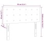 vidaXL LED Kopfteil Creme 90x5x78/88 cm Kunstleder vidaXL LED Kopfteil Creme 90x5x78/88 cm Kunstleder