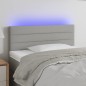 vidaXL LED Kopfteil Hellgrau 80x5x78/88 cm Stoff vidaXL LED Kopfteil Hellgrau 80x5x78/88 cm Stoff