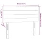 vidaXL LED Kopfteil Hellgrau 80x5x78/88 cm Stoff vidaXL LED Kopfteil Hellgrau 80x5x78/88 cm Stoff