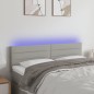 vidaXL LED Kopfteil Hellgrau 144x5x78/88 cm Stoff vidaXL LED Kopfteil Hellgrau 144x5x78/88 cm Stoff