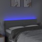vidaXL LED Kopfteil Hellgrau 144x5x78/88 cm Stoff vidaXL LED Kopfteil Hellgrau 144x5x78/88 cm Stoff
