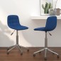 vidaXL Esszimmerstühle 2 Stk. Drehbar Blau Stoff vidaXL Esszimmerstühle 2 Stk. Drehbar Blau Stoff