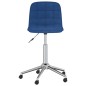 vidaXL Esszimmerstühle 2 Stk. Drehbar Blau Stoff vidaXL Esszimmerstühle 2 Stk. Drehbar Blau Stoff