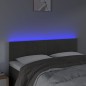 vidaXL LED Kopfteil Dunkelgrau 144x5x78/88 cm Samt vidaXL LED Kopfteil Dunkelgrau 144x5x78/88 cm Samt