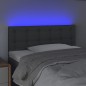 vidaXL LED Kopfteil Dunkelgrau 100x5x78/88 cm Stoff vidaXL LED Kopfteil Dunkelgrau 100x5x78/88 cm Stoff