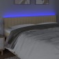 vidaXL LED Kopfteil Creme 180x5x78/88 cm Stoff vidaXL LED Kopfteil Creme 180x5x78/88 cm Stoff