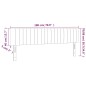 vidaXL LED Kopfteil Creme 180x5x78/88 cm Stoff vidaXL LED Kopfteil Creme 180x5x78/88 cm Stoff