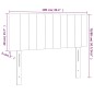 vidaXL LED Kopfteil Hellgrau 100x5x78/88 cm Stoff vidaXL LED Kopfteil Hellgrau 100x5x78/88 cm Stoff