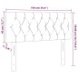 vidaXL LED Kopfteil Grün 100x7x78/88 cm Stoff vidaXL LED Kopfteil Grün 100x7x78/88 cm Stoff