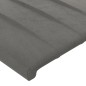 vidaXL LED Kopfteil Hellgrau 160x5x78/88 cm Samt vidaXL LED Kopfteil Hellgrau 160x5x78/88 cm Samt