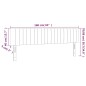 vidaXL LED Kopfteil Hellgrau 160x5x78/88 cm Samt vidaXL LED Kopfteil Hellgrau 160x5x78/88 cm Samt