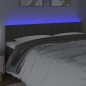 vidaXL LED Kopfteil Dunkelgrau 200x5x78/88 cm Samt vidaXL LED Kopfteil Dunkelgrau 200x5x78/88 cm Samt