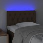 vidaXL LED Kopfteil Dunkelbraun 80x7x78/88 cm Stoff vidaXL LED Kopfteil Dunkelbraun 80x7x78/88 cm Stoff