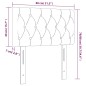 vidaXL LED Kopfteil Dunkelbraun 80x7x78/88 cm Stoff vidaXL LED Kopfteil Dunkelbraun 80x7x78/88 cm Stoff