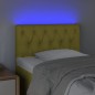 vidaXL LED Kopfteil Grün 80x7x78/88 cm Stoff