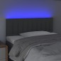 vidaXL LED Kopfteil Dunkelgrau 100x5x78/88 cm Stoff vidaXL LED Kopfteil Dunkelgrau 100x5x78/88 cm Stoff