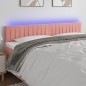 vidaXL LED Kopfteil Rosa 160x5x78/88 cm Samt vidaXL LED Kopfteil Rosa 160x5x78/88 cm Samt