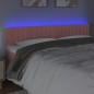 vidaXL LED Kopfteil Rosa 160x5x78/88 cm Samt vidaXL LED Kopfteil Rosa 160x5x78/88 cm Samt