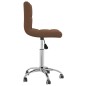 Esszimmerstühle 2 Stk. Drehbar Braun Stoff Esszimmerstühle 2 Stk. Drehbar Braun Stoff
