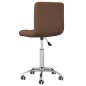 Esszimmerstühle 2 Stk. Drehbar Braun Stoff Esszimmerstühle 2 Stk. Drehbar Braun Stoff