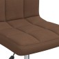 Esszimmerstühle 2 Stk. Drehbar Braun Stoff Esszimmerstühle 2 Stk. Drehbar Braun Stoff
