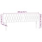 vidaXL LED Kopfteil Hellgrau 200x7x78/88 cm Stoff vidaXL LED Kopfteil Hellgrau 200x7x78/88 cm Stoff