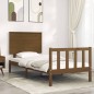 Massivholzbett mit Kopfteil Honigbraun 90x200 cm Massivholzbett mit Kopfteil Honigbraun 90x200 cm