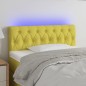 vidaXL LED Kopfteil Grün 90x7x78/88 cm Stoff