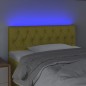 vidaXL LED Kopfteil Grün 90x7x78/88 cm Stoff