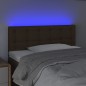 vidaXL LED Kopfteil Dunkelbraun 90x5x78/88 cm Stoff vidaXL LED Kopfteil Dunkelbraun 90x5x78/88 cm Stoff