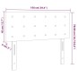vidaXL LED Kopfteil Hellgrau 100x5x78/88 cm Stoff vidaXL LED Kopfteil Hellgrau 100x5x78/88 cm Stoff