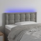 vidaXL LED Kopfteil Hellgrau 80x5x78/88 cm Samt vidaXL LED Kopfteil Hellgrau 80x5x78/88 cm Samt