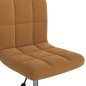 Esszimmerstühle 2 Stk. Drehbar Braun Samt Esszimmerstühle 2 Stk. Drehbar Braun Samt