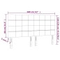 vidaXL LED Kopfteil Dunkelgrau 160x5x118/128 cm Stoff vidaXL LED Kopfteil Dunkelgrau 160x5x118/128 cm Stoff