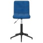 Esszimmerstühle 2 Stk. Drehbar Blau Samt Esszimmerstühle 2 Stk. Drehbar Blau Samt