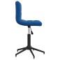 Esszimmerstühle 2 Stk. Drehbar Blau Samt Esszimmerstühle 2 Stk. Drehbar Blau Samt